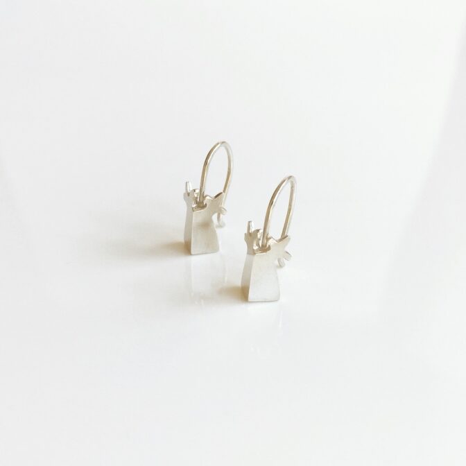 バオバブのシルバーピアスバオバブ