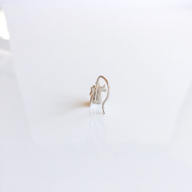 バオバブのシルバーピアスバオバブ