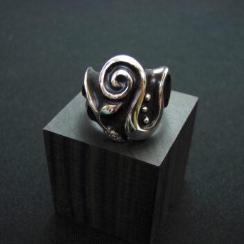 野草のダンス（リング・漆 × SV925）