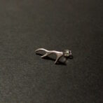 鹿の角のシルバーピアス