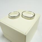 波模様のシルバーマリッジリング