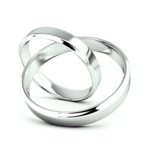 2連になっているシルバーリング