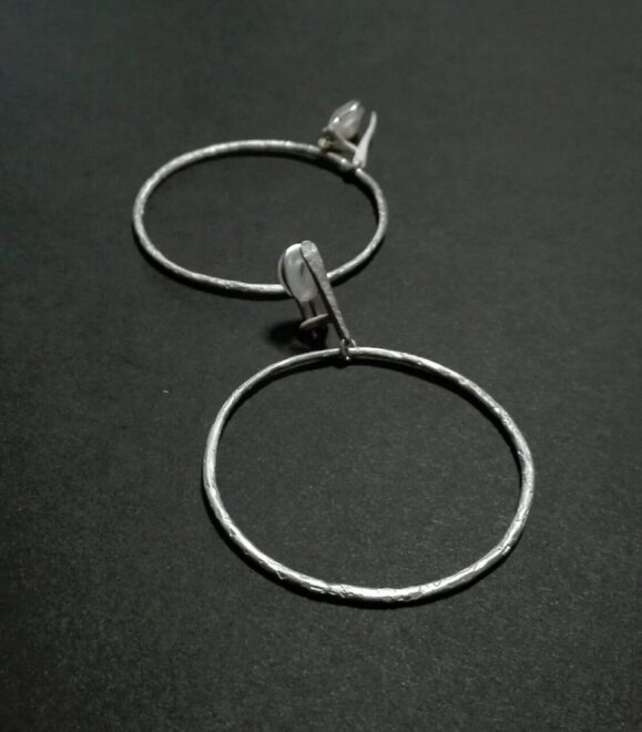 シルバー925製フープイヤリング/RENIARA