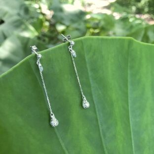 【受注制作】雨上がり ー雫ー（ピアス・ロング）